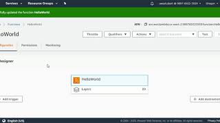 A Simple Hello World of AWS Lambda using Node.js