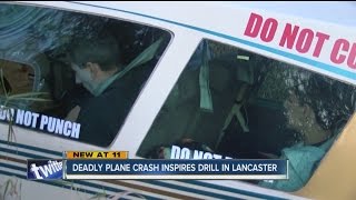 One year after deadly plane crash, Lancaster holds emergency drill