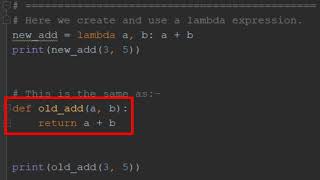 02 Using Lambda expressions in Python