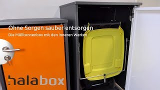 Mülltonnenbox Video halabox Vorstellung Funktion Unterscheidung