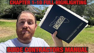 Florida Contractors Manual Chapters 1-10 Full Highlighting Guide for the Business and Finance Exam