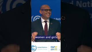 'Women & girls should be placed at the centre of climate decision making' #Shorts #COP27