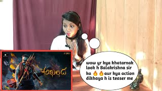 Akhanda Teaser Reaction | #BB3 Title Roar Nandamuri Balakrishna | Boyapati Srinu | Thaman S
