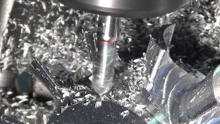 Milling a gas turbine stator on a small DYI CNC mill