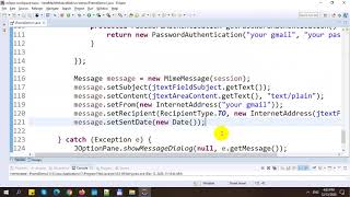 Send Emails with Attachments in Java Swing