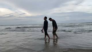 Beach walk, Cox’s Bazar sea beach| Calming sea sounds| #beach #coxsbazar