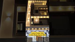 New Luxury#Triplex#villaforsale   165 Sqyds 4350sft East Face 4 BHK 9553064315 Two Roads #Asraonagar