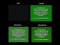 VHS effect comparisons