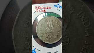 #coin Kolkata mint Rs- 2 coin 2004 Rare 2 Ruppees definitive coin# # @sirjohn 5356