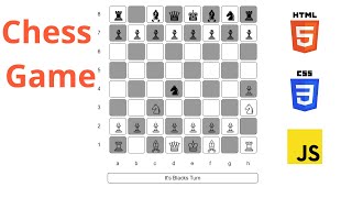 Chess Game using Html CSS and JavaScript
