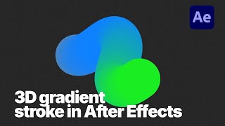 3D Gradient Stroke in After Effects - No Plugins !