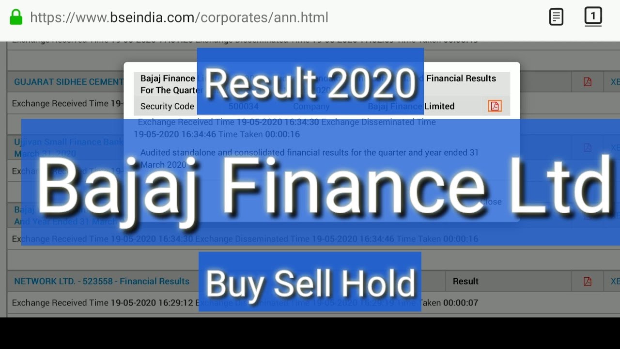 Bajaj Finance Result 2020 Analysis For Investment - YouTube