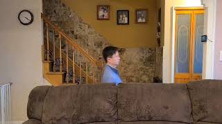 Fake escalator (no stairs behind the couch)