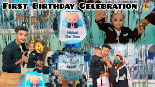 Mahad First Birthday Celebration 🥳🎉|| Unlimited Fun | Family Enjoy |Gifts |Birthday Vlog #viral