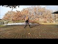 crossdressing in the autumn park 1