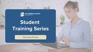 Undergraduate Student Discussion Forum Training