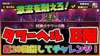 【サマナーズウォー】あと少しで星20！！挑戦目標追加してタワーヘル８階チャレンジ！！　＃１５１【ToA Hell 8F】