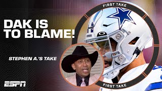 Dak Prescott is primarily responsible for losing that game - Stephen A. | First