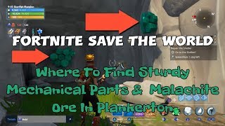 9 fortnite save the world where to find sturdy mechanical parts malachite ore in - how to get malachite ore fortnite