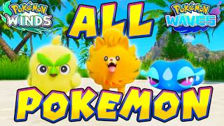 ALL Pokemon CONFIRMED for Pokemon Winds & Waves! (Gen 10 Reveal Trailer)