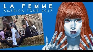La Femme ("Mystère", "Psycho Tropical Berlin", "America Tour") : "Sur la planche" live (sept. 2017).