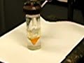 evaporating a solvent