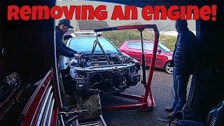 REMOVING AN ENGINE! - Timelapse