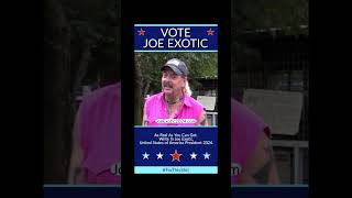 Vote Joe Exotic 2024. As real as you can get. #politics