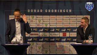 Persconferentie Donar vs. LWD Basket Leeuwarden  29-11-2024