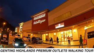 Genting Highlands Premium Outlets Pahang Malaysia | Walking Tour 4K | Mountain Top Luxury Shopping