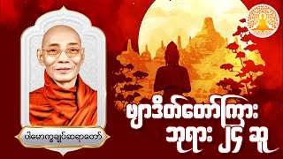 ဗျာဒိတ်တော်ကြား ဘုရား(၂၄)ဆူ (ပါမောက္ခချုပ်ဆရာတော်)