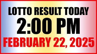 Lotto Result Today 2pm February 22, 2025 Swertres Ez2 Pcso