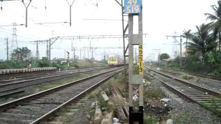 MRVC and DC EMU on the Fast Track at Thakurli on 26th December 2009