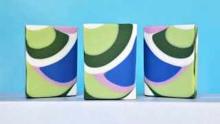 Groovy Swirl CP Soap | Soap Challenge Club | 🌿 #SoapMaking #HandmadeSoap