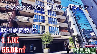 曙橋駅徒歩1分！デザイナーズ分譲賃貸【サンクタス･曙橋ルーセンシティ】１LDK・55.08㎡内見動画