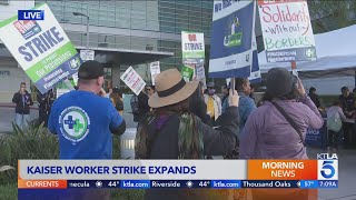 Kaiser Permanente pharmacy, lab employees begin unfair labor strike in Southern California