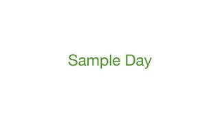 Arbonne sample day with 30 Days To Healthy Living