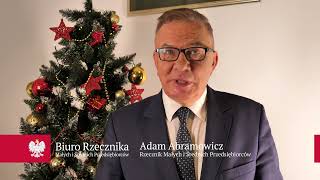 Rzecznik Małych i Średnich Przedsiębiorców Adam Abramowicz - Życzenia Świąteczne 2022