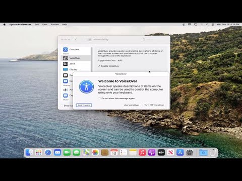 What is the VoiceOver utility on Mac?