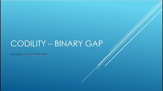 Codility - Binary Gap (JavaScript)