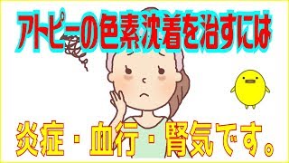 【アトピー】色素沈着を内側から治す方法。