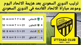 ترتيب الدوري السعودي بعد هزيمة الاتحاد وانتهاء مباريات اليوم الجمعه 10_5_2024