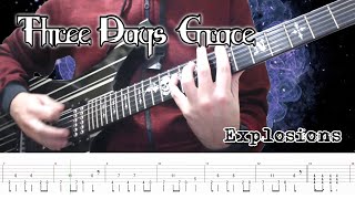 Three Days Grace - Explosions (Guitar Cover + TABS) | [NEW SONG 2022]