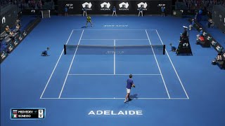 Adelaide ATP | Daniil Medvedev vs Lorenzo Sonego | AO Tennis 2 - PS4 Gameplay