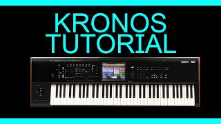 How to create layers and splits in the Korg Kronos