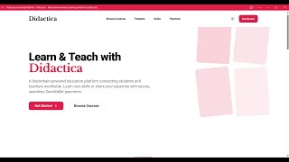 Didactica - A distributed e-learning platform