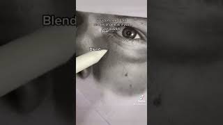 How to shade the skin with graphite powder. #shorts #art #tutorial #drawing #draw