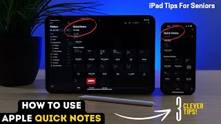 iPad Tips for Seniors: How To Use Apple Quick Notes 2024