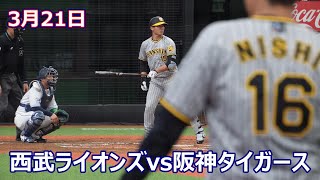 2023-03-21 西武vs阪神 オープン戦…フィールドシートから