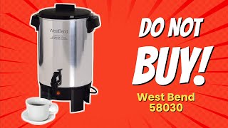 DON'T BUY West Bend 58030 Before Watching THIS! 🚫☕ (7 Shocking Reasons)